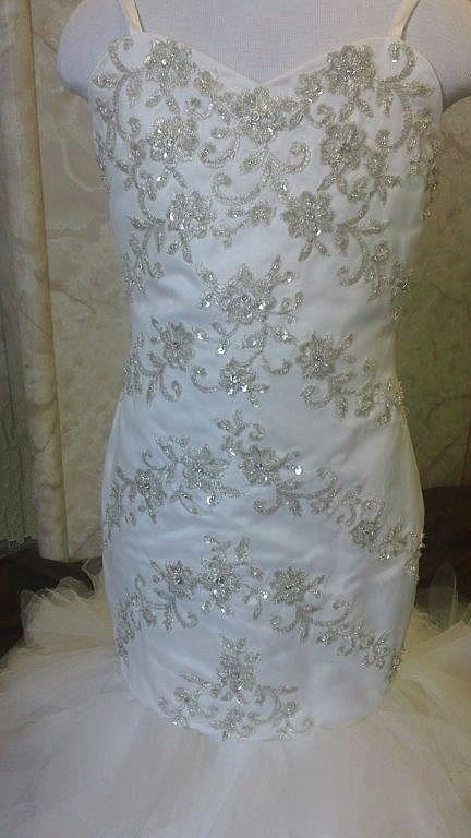 ivory mermaid flower girl dress